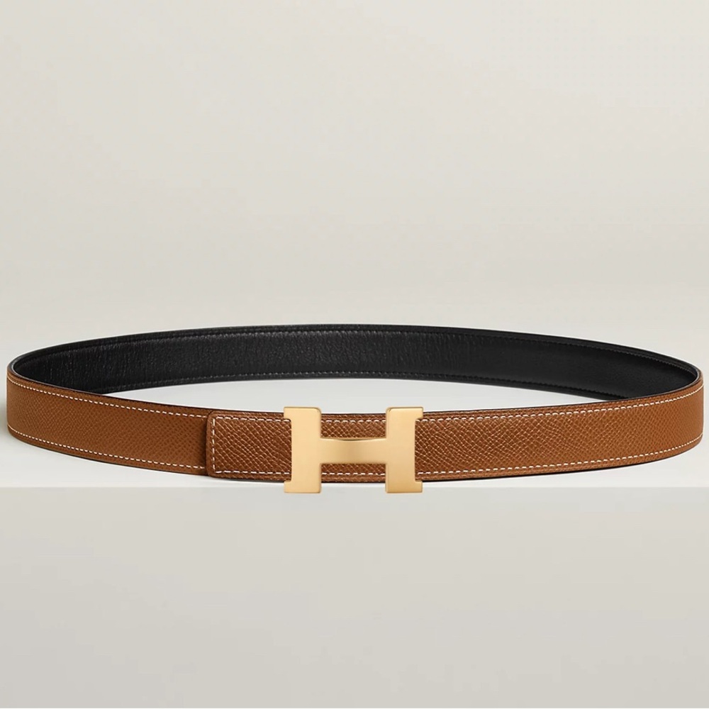 Hermès Mini Constance belt buckle & Reversible leather strap 24 mm